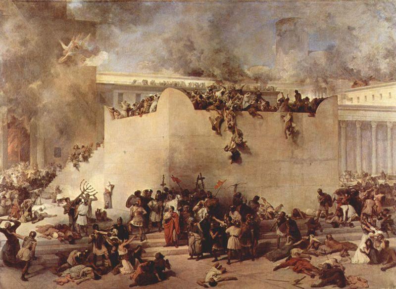 Francesco Hayez Destruction of the Temple of Jerusalem china oil painting image